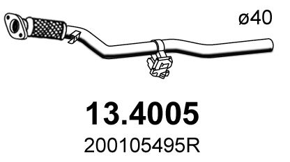 Obrázok Výfukové potrubie ASSO  134005