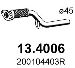 Obrázok Výfukové potrubie ASSO  134006