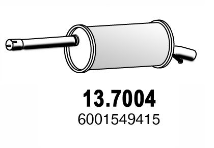 Obrázok Koncový tlmič výfuku ASSO  137004
