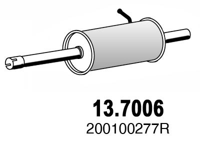 Obrázok Koncový tlmič výfuku ASSO  137006