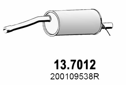 Obrázok Koncový tlmič výfuku ASSO  137012