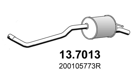 Obrázok Koncový tlmič výfuku ASSO  137013