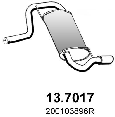 Obrázok Koncový tlmič výfuku ASSO  137017