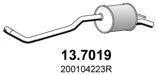 Obrázok Koncový tlmič výfuku ASSO  137019