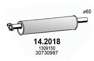 Obrázok Predný tlmič výfuku ASSO  142018