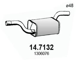 Obrázok Koncový tlmič výfuku ASSO  147132