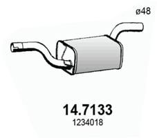 Obrázok Koncový tlmič výfuku ASSO  147133