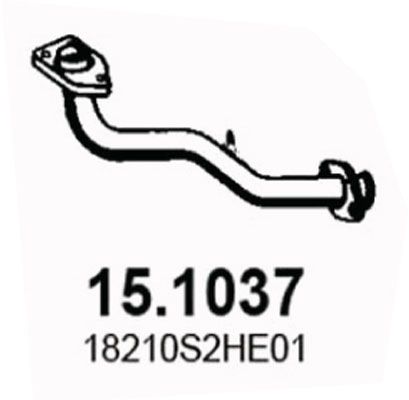 Obrázok Výfukové potrubie ASSO  151037