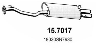 Obrázok Koncový tlmič výfuku ASSO  157017