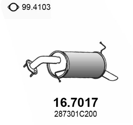 Obrázok Koncový tlmič výfuku ASSO  167017