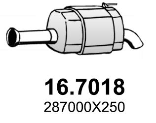 Obrázok Koncový tlmič výfuku ASSO  167018