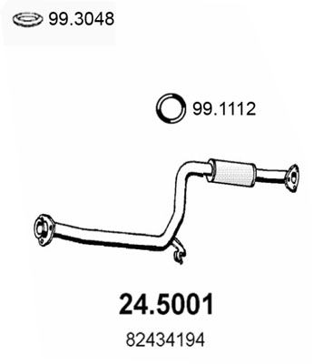 Obrázok Výfukové potrubie ASSO  245001