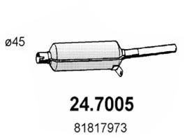 Obrázok Koncový tlmič výfuku ASSO  247005