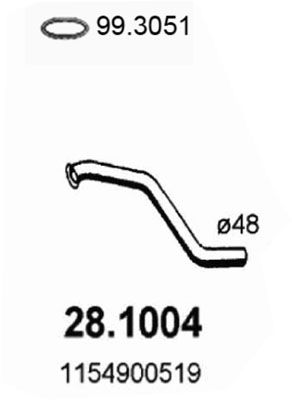Obrázok Výfukové potrubie ASSO  281004