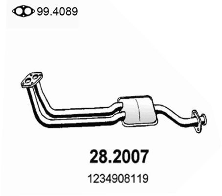 Obrázok Predný tlmič výfuku ASSO  282007