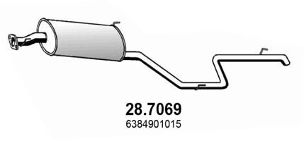 Obrázok Koncový tlmič výfuku ASSO  287069