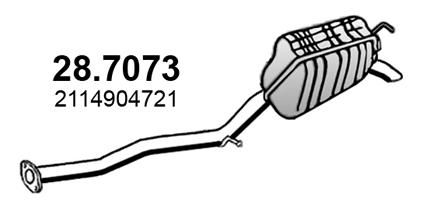 Obrázok Koncový tlmič výfuku ASSO  287073