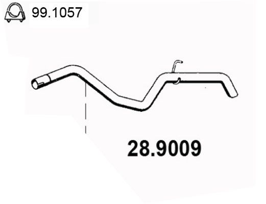 Obrázok Výfukové potrubie ASSO  289009