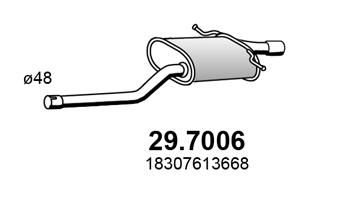 Obrázok Koncový tlmič výfuku ASSO  297006
