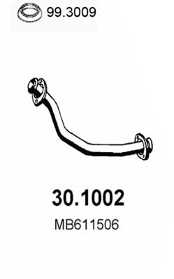 Obrázok Výfukové potrubie ASSO  301002