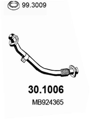 Obrázok Výfukové potrubie ASSO  301006