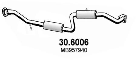 Obrázok Stredný tlmič výfuku ASSO  306006