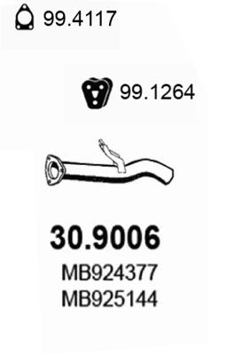 Obrázok Výfukové potrubie ASSO  309006