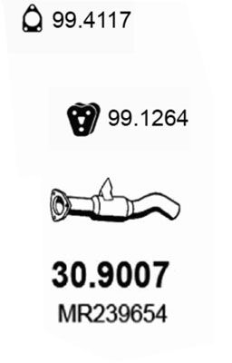 Obrázok Výfukové potrubie ASSO  309007