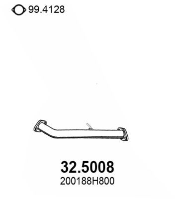 Obrázok Výfukové potrubie ASSO  325008