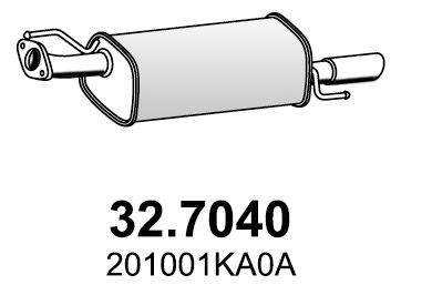 Obrázok Koncový tlmič výfuku ASSO  327040