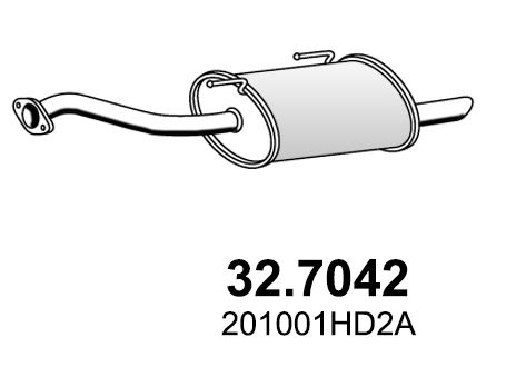 Obrázok Koncový tlmič výfuku ASSO  327042