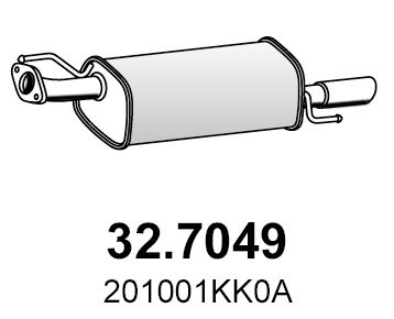 Obrázok Koncový tlmič výfuku ASSO  327049