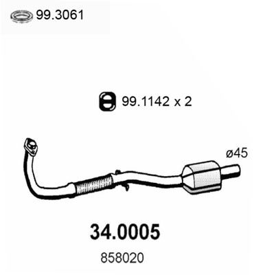 Obrázok Katalyzátor ASSO  340005