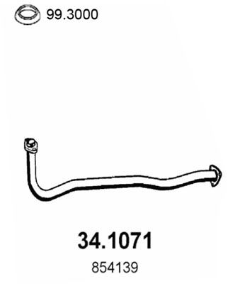Obrázok Výfukové potrubie ASSO  341071