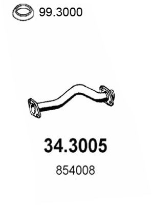 Obrázok Výfukové potrubie ASSO  343005