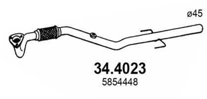 Obrázok Výfukové potrubie ASSO  344023