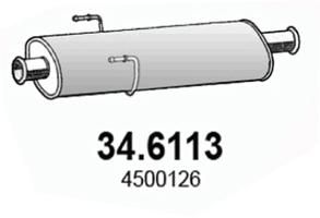 Obrázok Stredný tlmič výfuku ASSO  346113