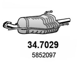 Obrázok Koncový tlmič výfuku ASSO  347029