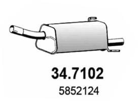 Obrázok Koncový tlmič výfuku ASSO  347102