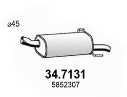 Obrázok Koncový tlmič výfuku ASSO  347131