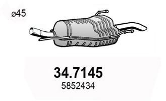 Obrázok Koncový tlmič výfuku ASSO  347145