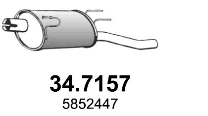 Obrázok Koncový tlmič výfuku ASSO  347157
