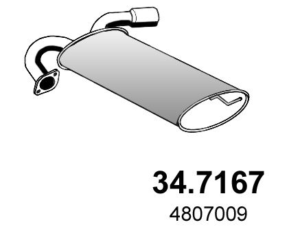 Obrázok Koncový tlmič výfuku ASSO  347167