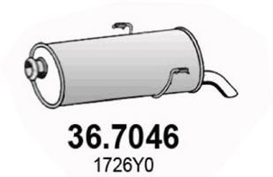 Obrázok Koncový tlmič výfuku ASSO  367046