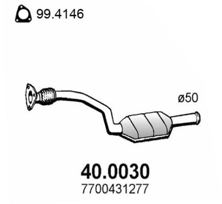 Obrázok Katalyzátor ASSO  400030