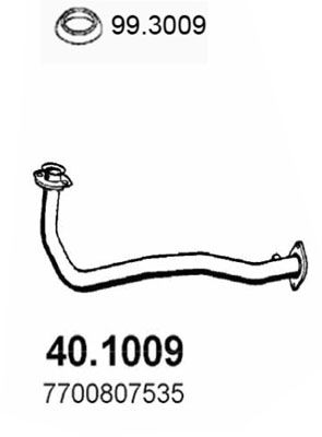 Obrázok Výfukové potrubie ASSO  401009
