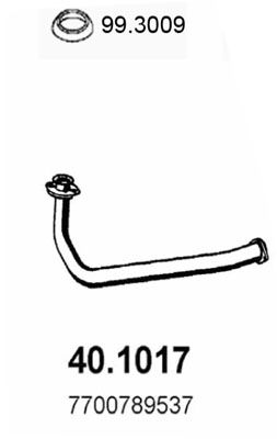 Obrázok Výfukové potrubie ASSO  401017