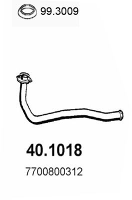 Obrázok Výfukové potrubie ASSO  401018