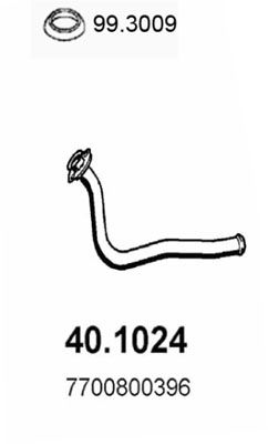 Obrázok Výfukové potrubie ASSO  401024