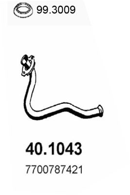 Obrázok Výfukové potrubie ASSO  401043